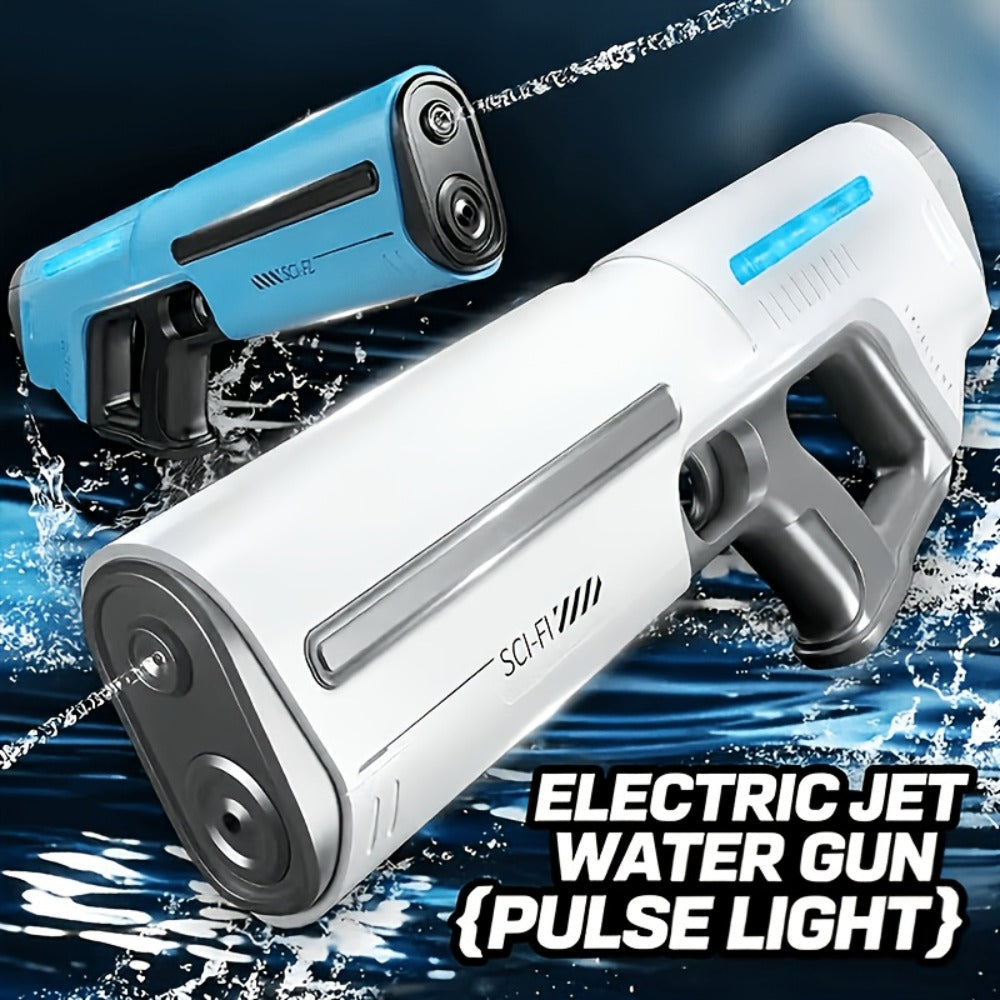 Electric Pulse-Light Water Blaster Bundle with Hard Case, Pictured Goggles and Three Color Choices