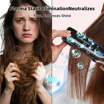 Plasma Ionic Hair Straightener with 500°F LCD Controls, 60-Minute Auto-Off and 1inch or Black Options