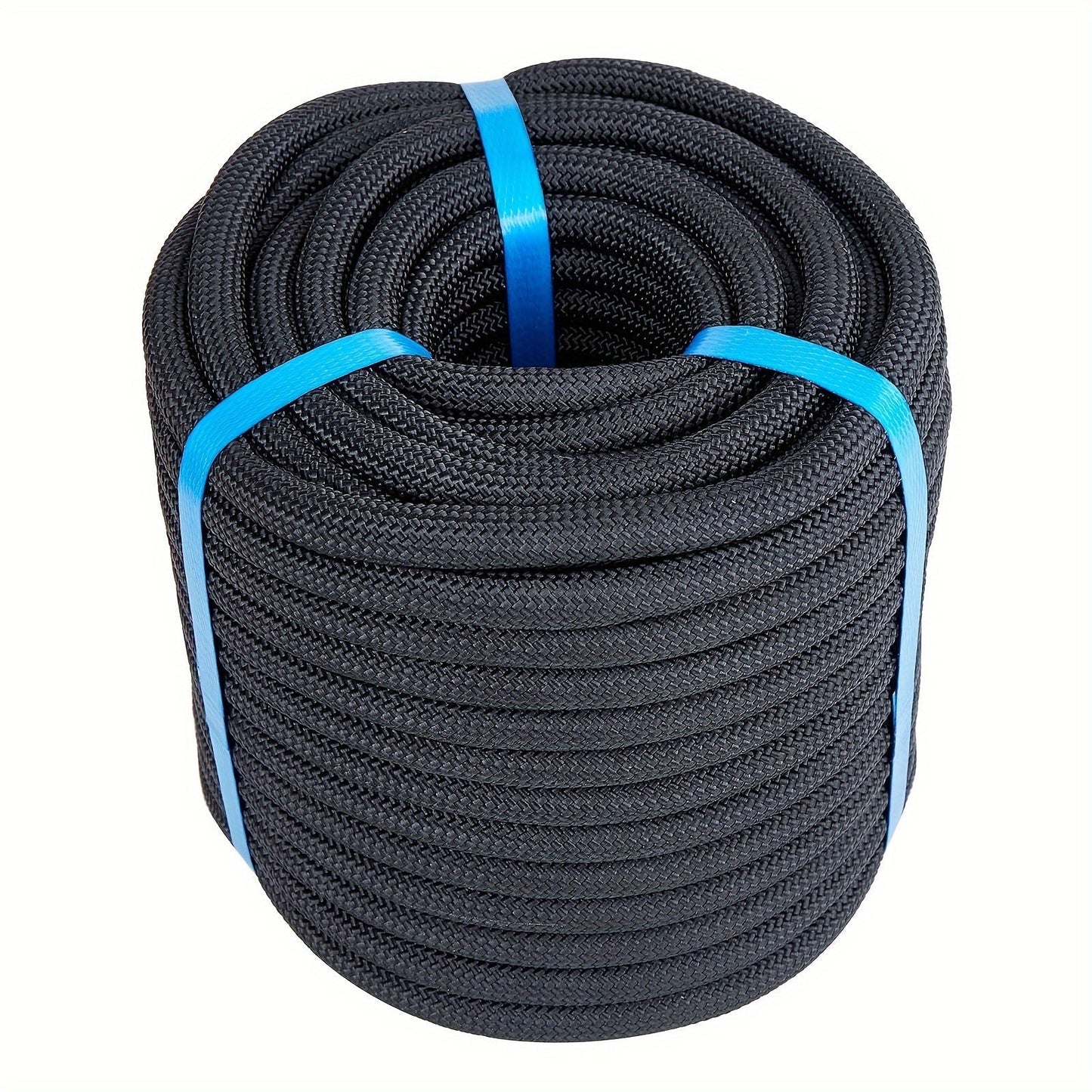 Double Braided Nylon Rope 1/2 Inch Polyester, 100ft 150ft 200ft Multi-Color for Anchoring Towing Cargo Sailing Dock Lines & Outdoor Use