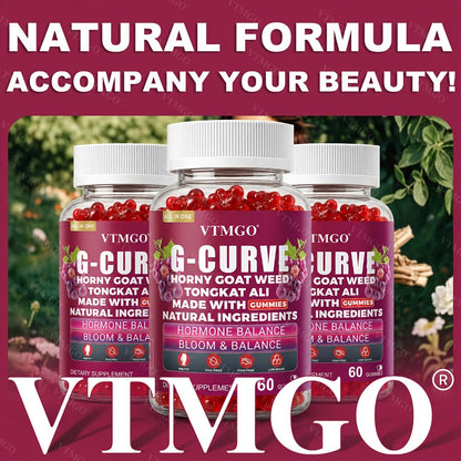 Women's Curve Enhancement Gummies with Maca Root Saw Palmetto Tribulus Terrestris L-Arginine