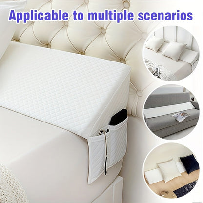Bed Wedge Pillow Headboard Gap Filler Mattress Wedge Fills 0-7 Inch Gap Between Headboard for Entryways, Bedrooms and Living Spaces