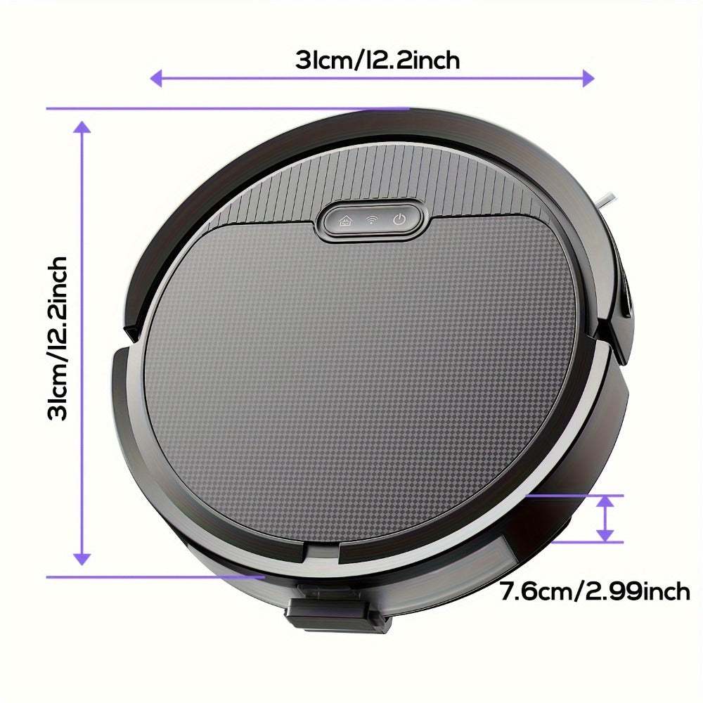 Robot Vacuum Cleaner Mop Combo 5000Pa Max Suction 2-in-1 with App & Voice Control - Scheduled Cleaning