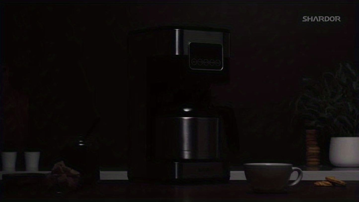 Touch Screen Programmable Drip Coffee Maker, Stainless Steel, Pause & Serve, Customizable Brew Strength