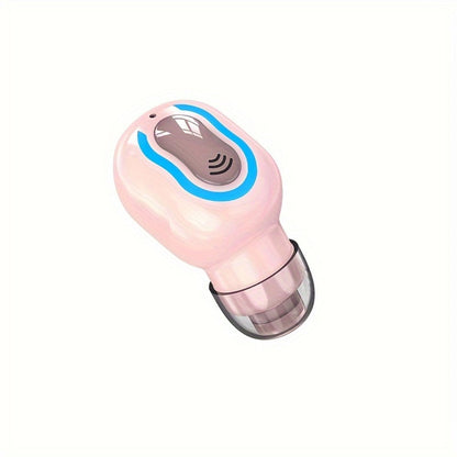 Mini Invisible Wireless Earphone Long Standby Condenser Microphone In-Ear Sport for Bedside Audio, Alarms and Room Entertainment