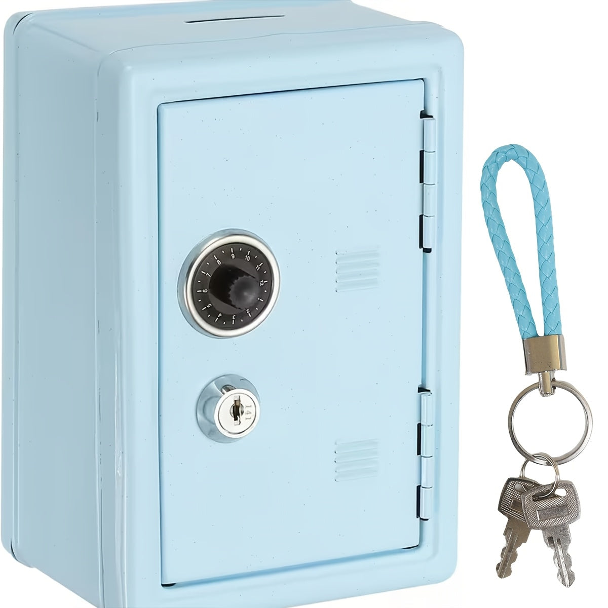 Metal Coin Bank with Key & Combination Lock – Secure Cash Storage Piggy Bank with Removable Drawer for Kids & Adults, Back to School