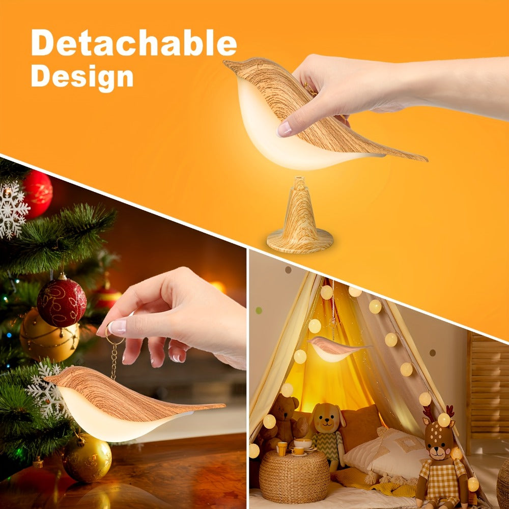 Magpie Bird Desk Lamp 2 Pack 16 Color Dimmable Cordless Night Light USB Charging Touch for Entryways, Bedrooms and Living Spaces