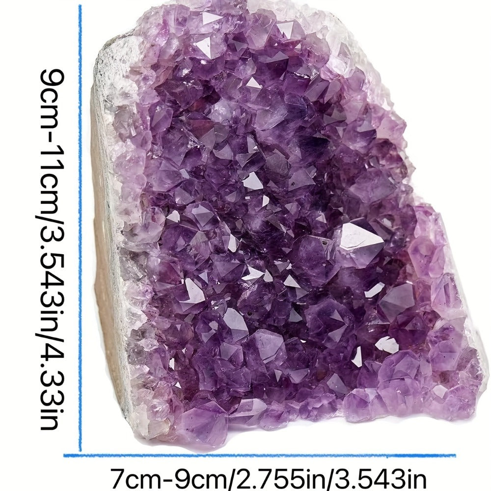 Amethyst Crystal Cave Cluster Natural Uruguayan Polished Edges Geode Home Office Decor Meditation Healing Crystal Birthday Holiday Hanukkah