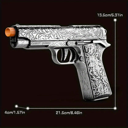 Bullet Toy Gun Pistol with 120 Bullets 12 Shells & 2 Magazines, Hollow Hanging Foam Blaster for Kids Boys Girls Ages 6+