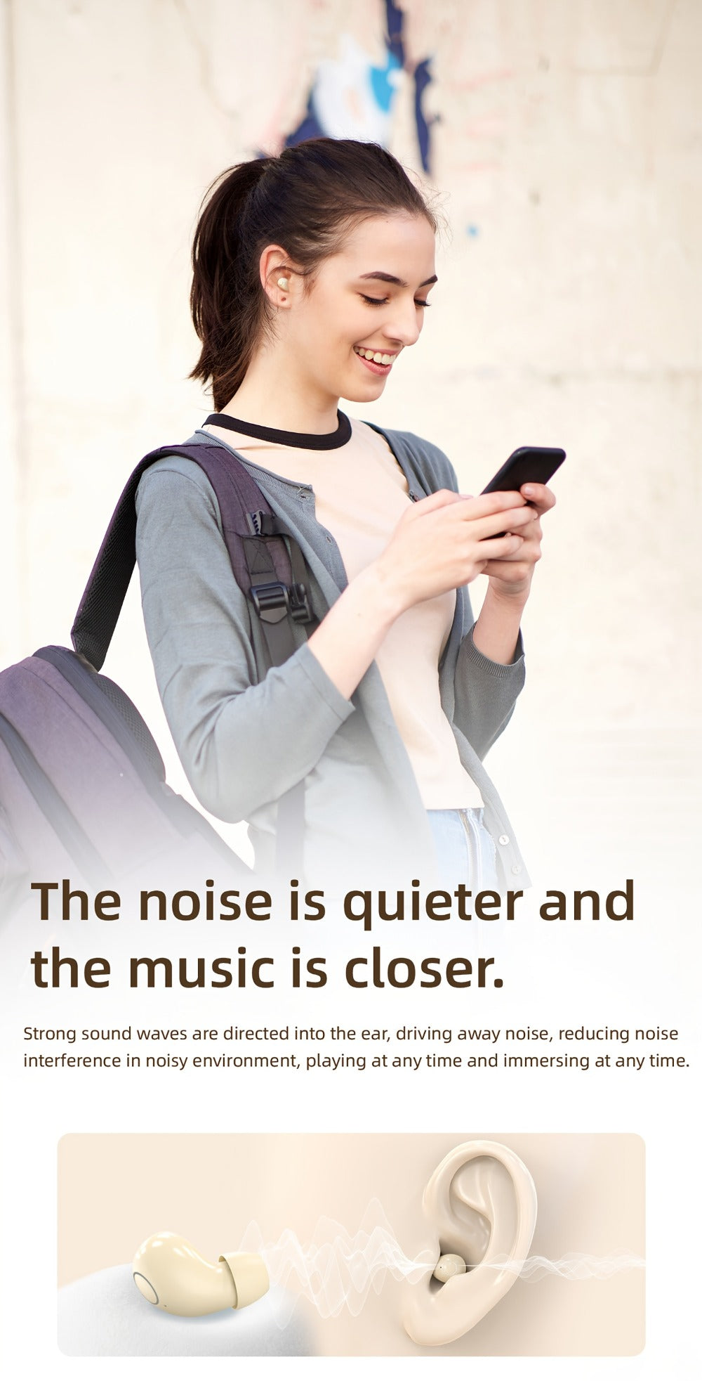 Four-Earbud Wireless Set with Two In-Ear Styles, Digital Charging Case and Three Color Options
