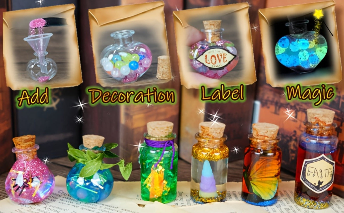 DIY Magic Potion Making Kit for Kids with the Listed Color, Size or Set Options for Everyday Use