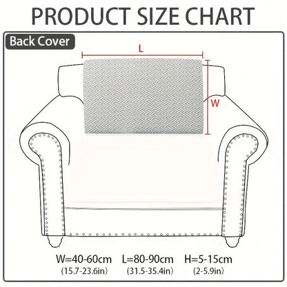 Sofa Cover Sectional Panel Options for Single to 4 Seats, Chaise, Armrest Pair or Backrest in Five Colors