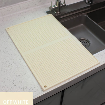 XL Kitchen Countertop Drying Mat 17.72x12.2 Inch Heat Resistant 446°F Anti-Slip Splash-Proof Drain Pad