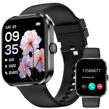 Smartwatch with Bluetooth Calling 1.91" AMOLED HD Touch Screen, Voice Assistant, Music Playback, Built-in Mic & Speaker, Multi-Sport