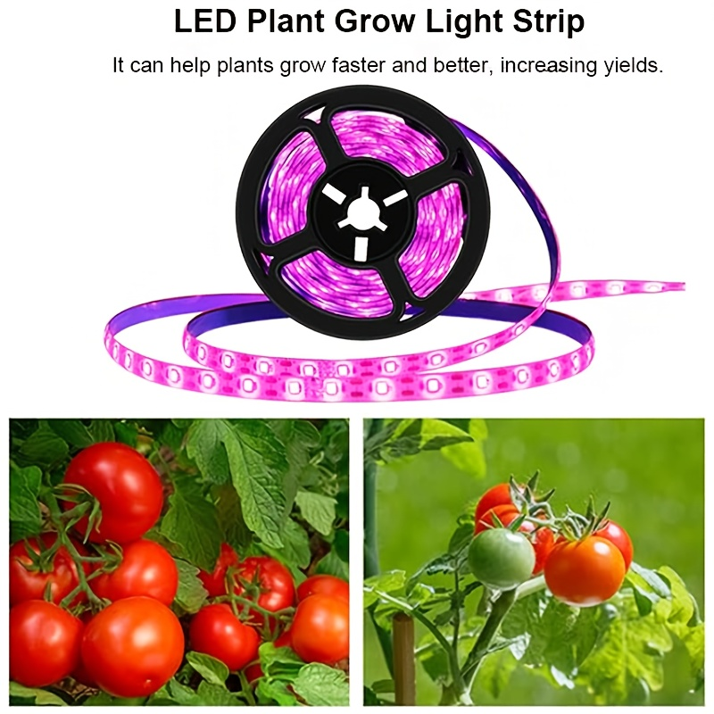 LED Grow Light Strip 16.4 FT Full Spectrum – USB 5V Cuttable Plant Light for Under Cabinet, Indoor Plants, Bonsai, Succulents & Hydroponics