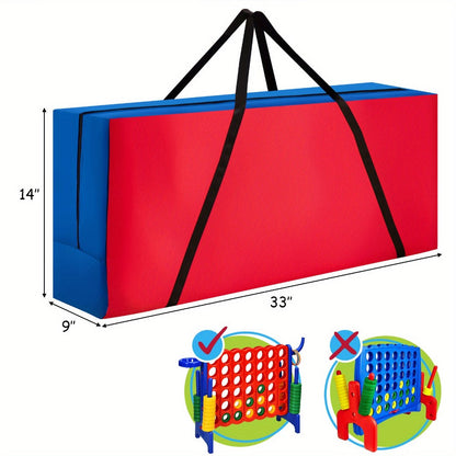Jumbo 4 in a Row Game Storage Bag Carrying Bag for Giant Connect 4 Game Set Oxford Cloth for Entryways, Bedrooms and Living Spaces