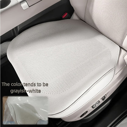 Perforated Car Seat Cushion Single Pad with 45 x 55cm Size and Black, White, Orange or Brown Color Options