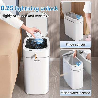 Sensor Trash Can Self-Emptying 3.8 Gallon with Drawstring Bags – Hands Free Infrared Smart for Home Cooking, Dining and Outdoor Meals