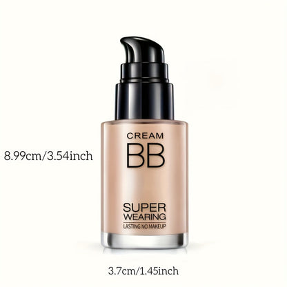 BB Cream Foundation & Setting Powder Set – Waterproof Matte Oil Control with Brush & Powder Puff, Long-Lasting Smooth Formula