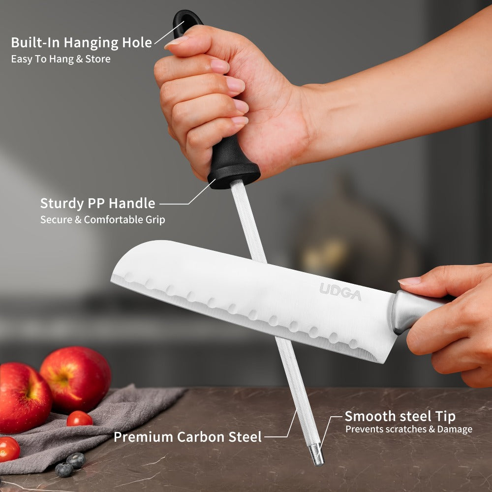 Stainless Steel Kitchen Knife Set Chef Knife Damascus Black Knife Block for Home Cooking, Dining and Outdoor Meals