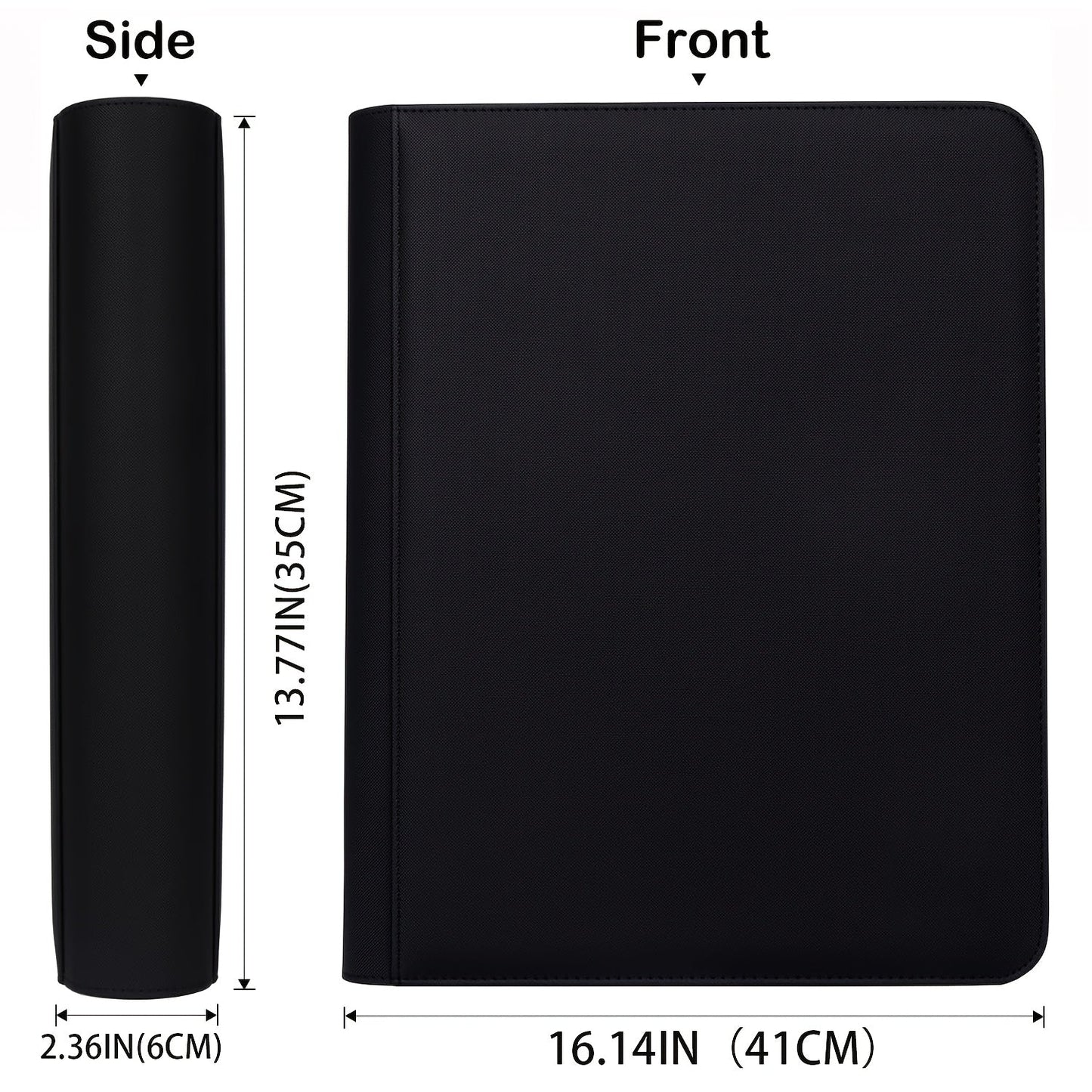 288-Slot Trading Card Storage Binder with 9-Pocket Pages, Zip-Around Cover and 3 x 4-Inch Top Loader Fit