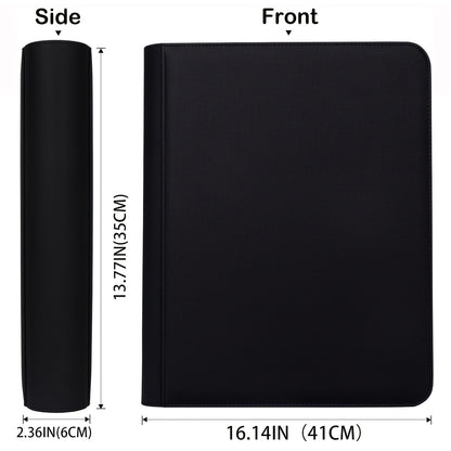 288-Slot Trading Card Storage Binder with 9-Pocket Pages, Zip-Around Cover and 3 x 4-Inch Top Loader Fit