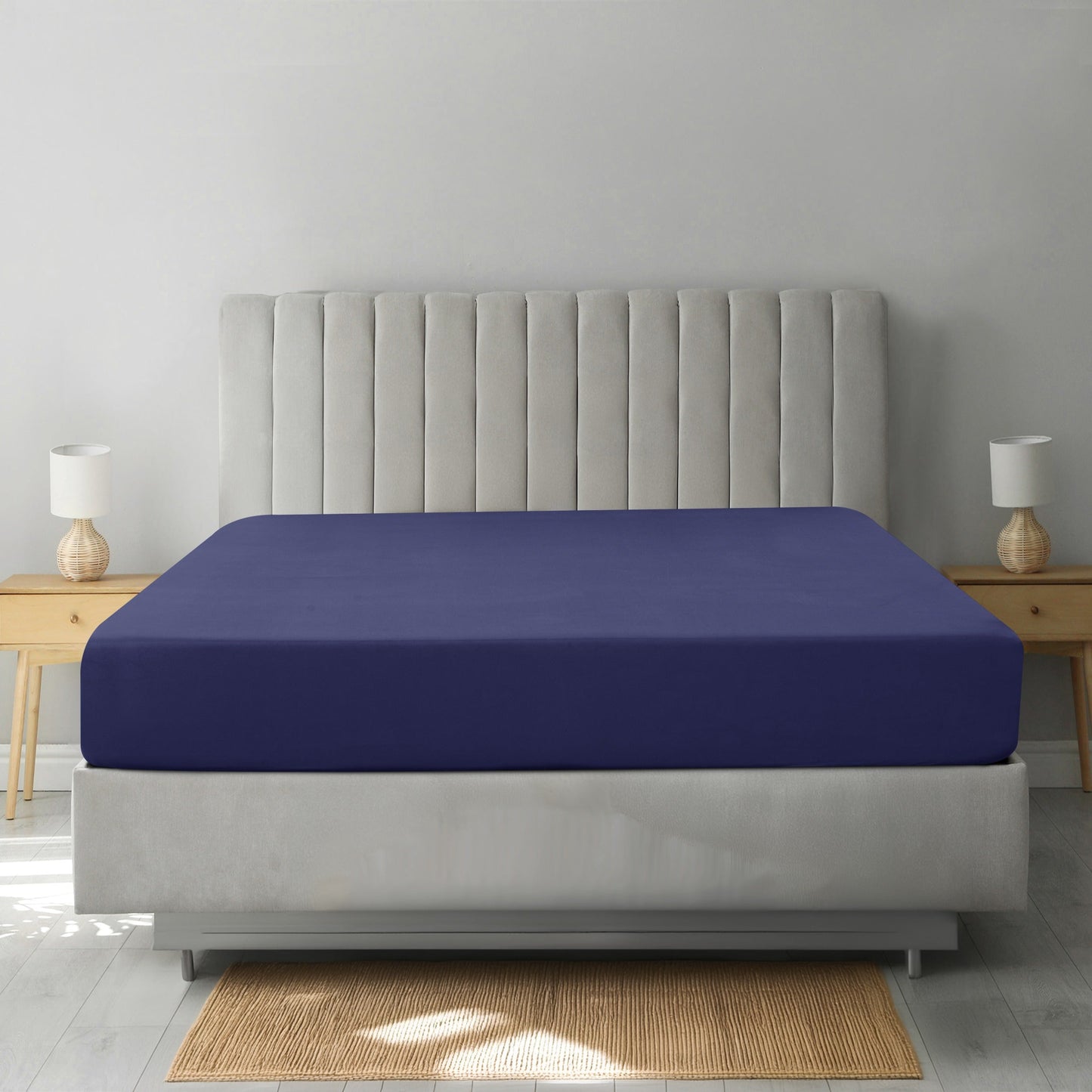 Deep-Pocket Brushed Microfiber Fitted Sheet in Nine Colors and Twin XL to California King Sizes