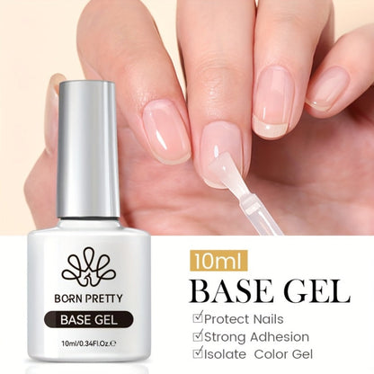 Gel Nail Prep Kit 4-Piece BORN PRETTY – Nail Dehydrator 15ml, Primer 15ml, Base Gel 10ml & Super Top Coat 10ml for Semi-Permanent