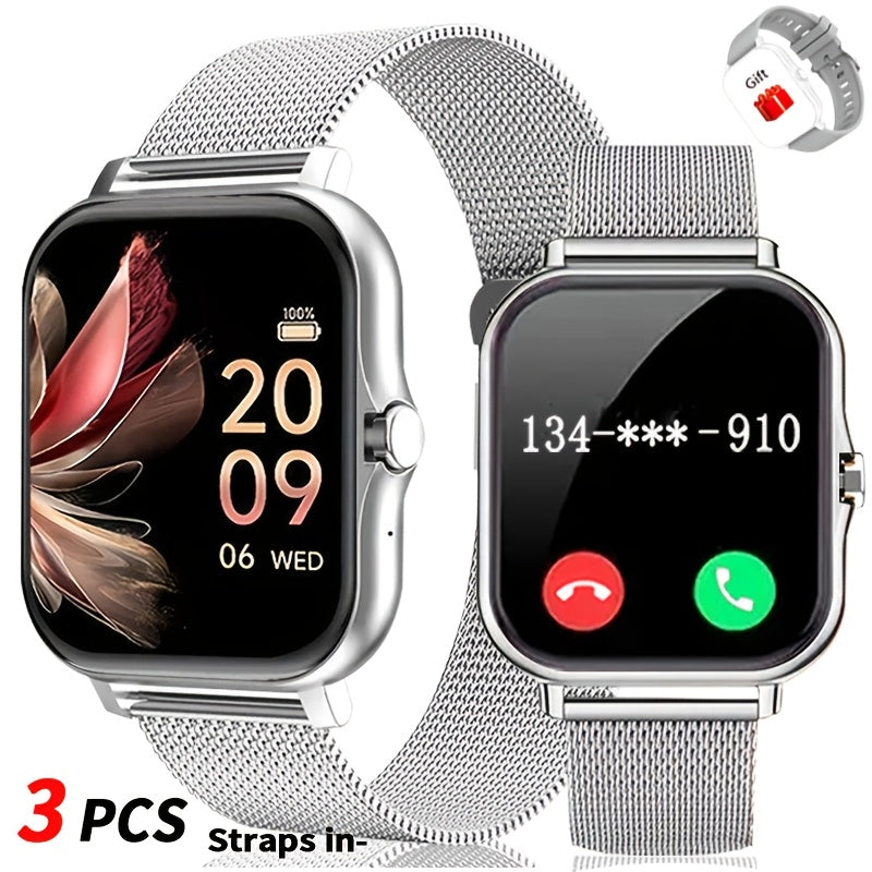 Smartwatch for Men Women with Bluetooth Calling, 1.83" Full Touch Screen Large Dial, Weather Notification, Sports Tracker & Pedometer