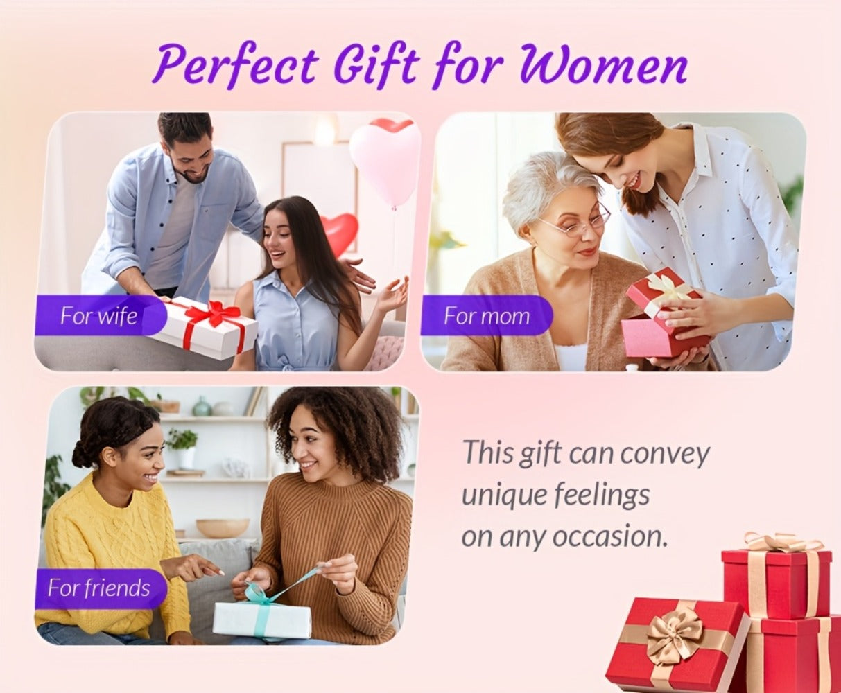 Hair Straightener & Curling Iron Set for Women, Flat Iron Straightening Brush, Anti-Scald, Precise Temperature Control
