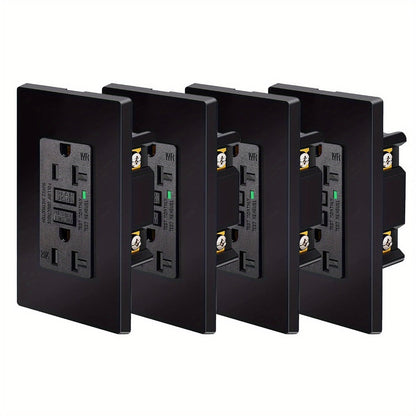 GFCI Outlet 20 Amp Tamper Resistant WR Weather Resistant with Wall Plate ETL Listed for Home Cooking, Dining and Outdoor Meals