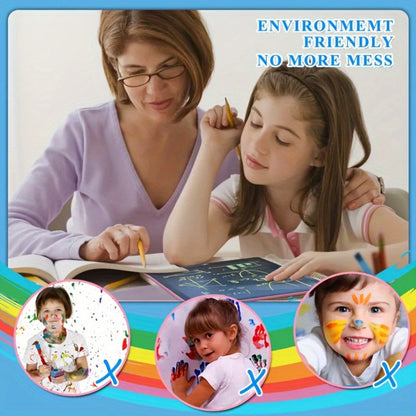 LCD Doodle Board 16 Inch with Stand, Flexible Screen Eye Protection, Portable Educational Drawing Toy for Kids & Adults
