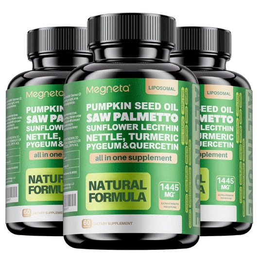 Prostate Support Supplement for Men, Saw Palmetto 33060mg with Pumpkin Seed, Pygeum, Turmeric, Quercetin & Sunflower Lecithin