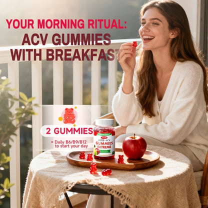 Apple Cider Vinegar Gummies Vegan Keto with Beet Juice & Vitamin B12 for Bath Time, Home Spa and Personal Care