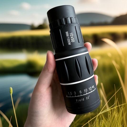 Monocular Telescope 10x50 High Power HD Compact Scope with Manual Focus for Adults Bird Watching Hiking Hunting Travel Outdoor Sightseeing