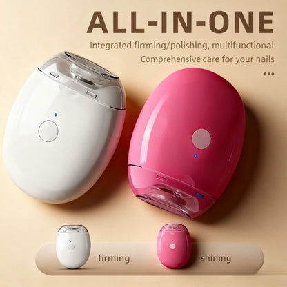 Electric Nail Clipper 2-in-1 Rechargeable USB Nail Trimmer Grinder Polisher Multifunctional Nail Care Tool