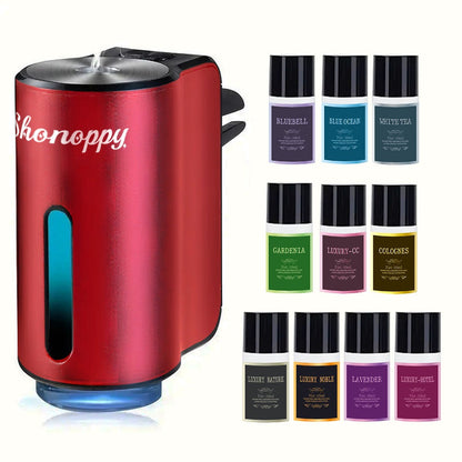 Car Air Freshener Diffuser USB Aromatherapy Humidifier with 3 6 10 Bottles Essential Oils for Entryways, Bedrooms and Living Spaces
