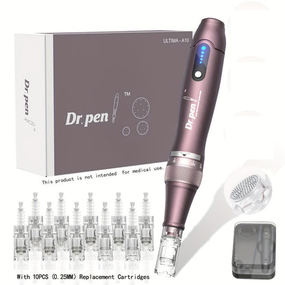 Dr. Pen A10 Microneedling Pen Kit 10PCS 0.25mm Cartridges for Bath Time, Home Spa and Personal Care