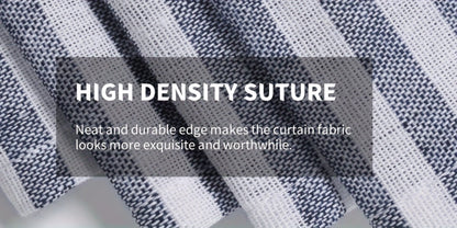 Semi Sheer Curtains Bohemian Linen Cotton Patchwork Grommet Top Window Drapes for Bedroom Living Room Kitchen Bathroom Cafe