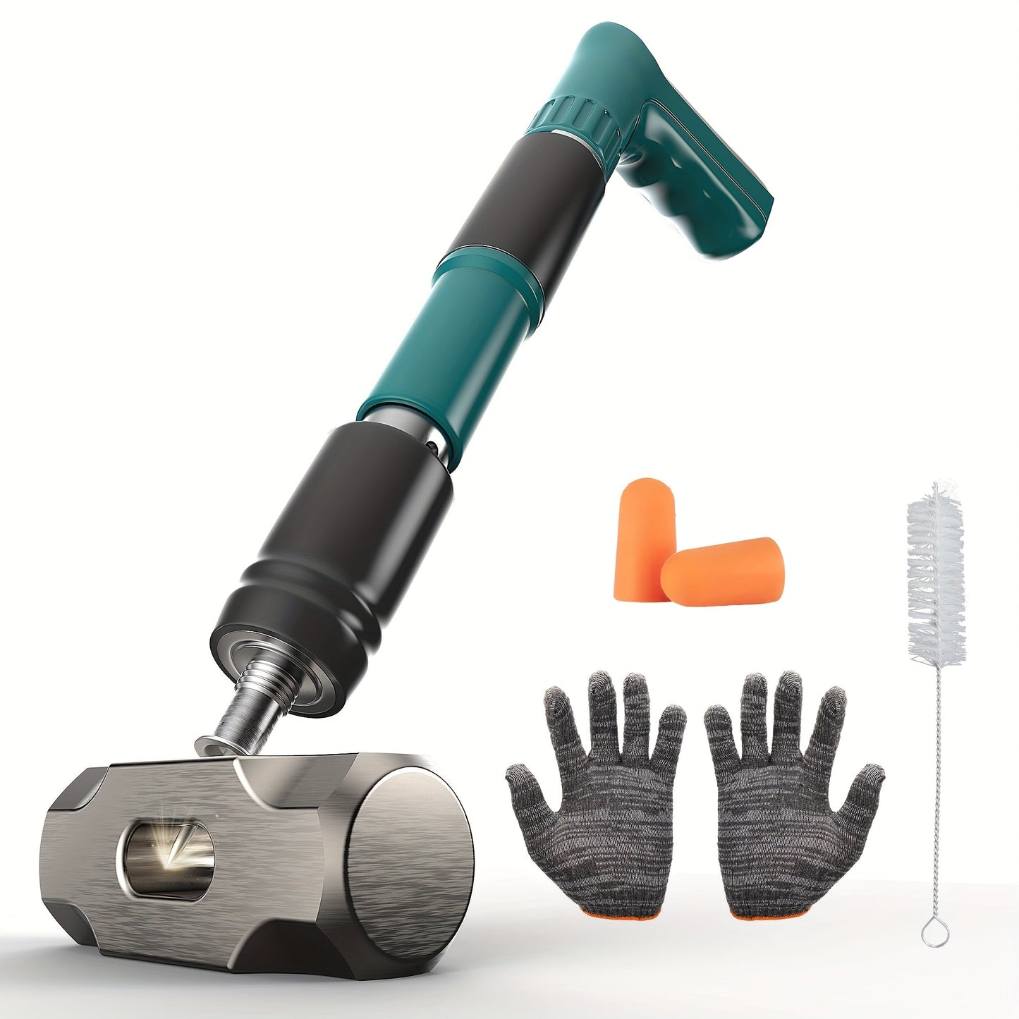 Hand Nail Gun Compact, Portable Steel Nail Driver for Cement Walls, Concrete & Wood for Home and Salon Manicures