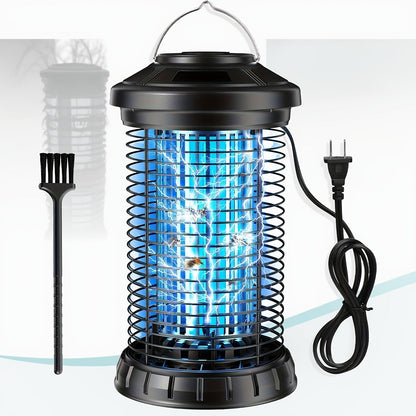 Cylindrical Electric Insect Zapper with 4200V Grid, Hanging Handle, Power Cord and Cleaning Brush