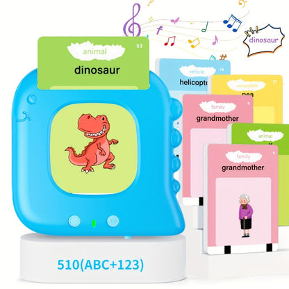 Talking Flash Cards for Kids 224 & 510 Words, Electronic Language Learning Device for Preschoolers Ages 3-6