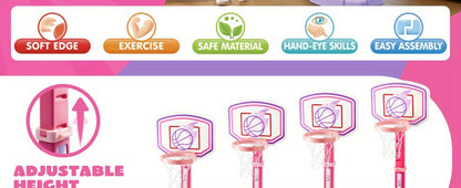 Toddler Basketball Hoop Adjustable Height 2.5-3.5ft Kids Basketball Goal with the Listed Color, Size or Set Options for Everyday Use
