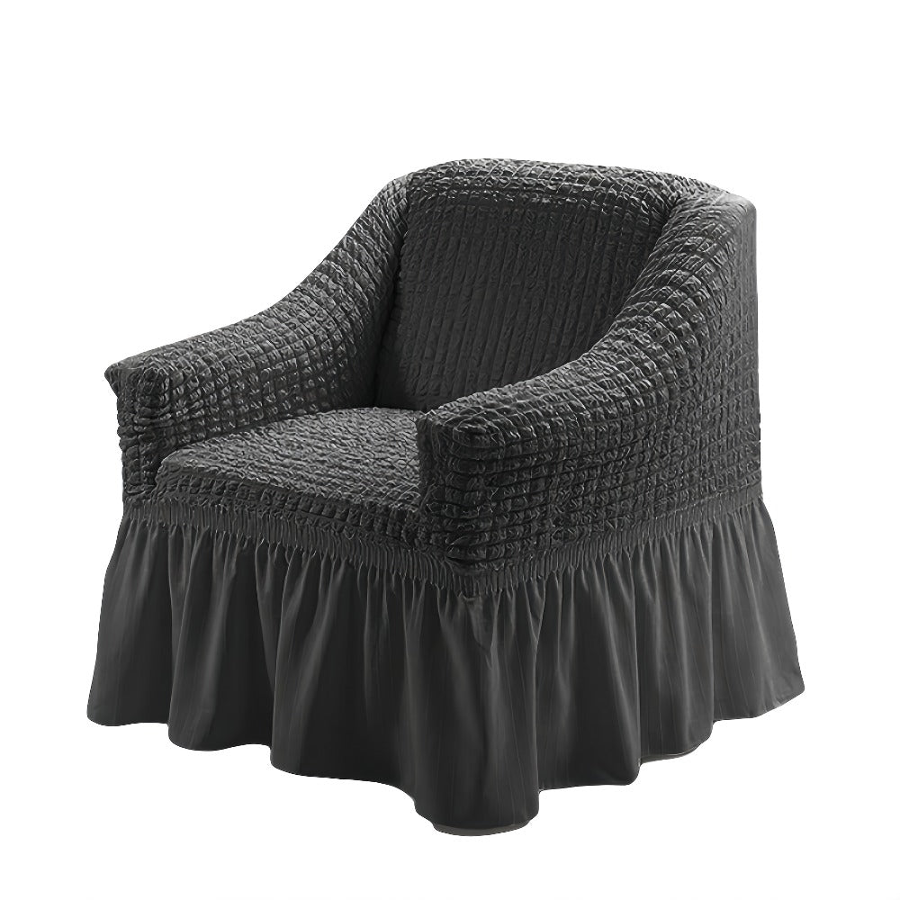 Sofa Cover Seersucker Stretch Slipcover with Elastic Band Closure for 1 to 4-Seater Sofas in Eight Colors