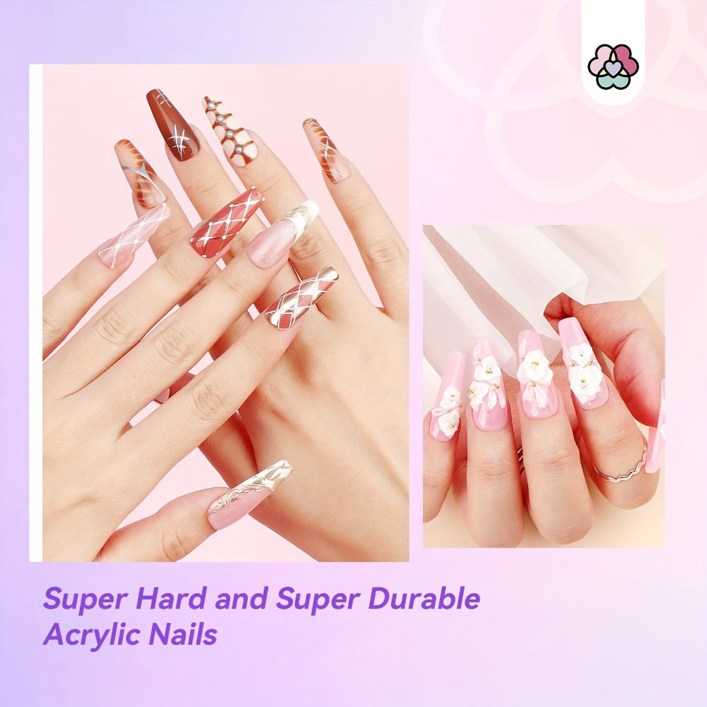 Odorless Acrylic Nail Liquid Monomer 8oz EMA Low Fume with Castor Oil & Vitamin E for Home and Salon Manicures