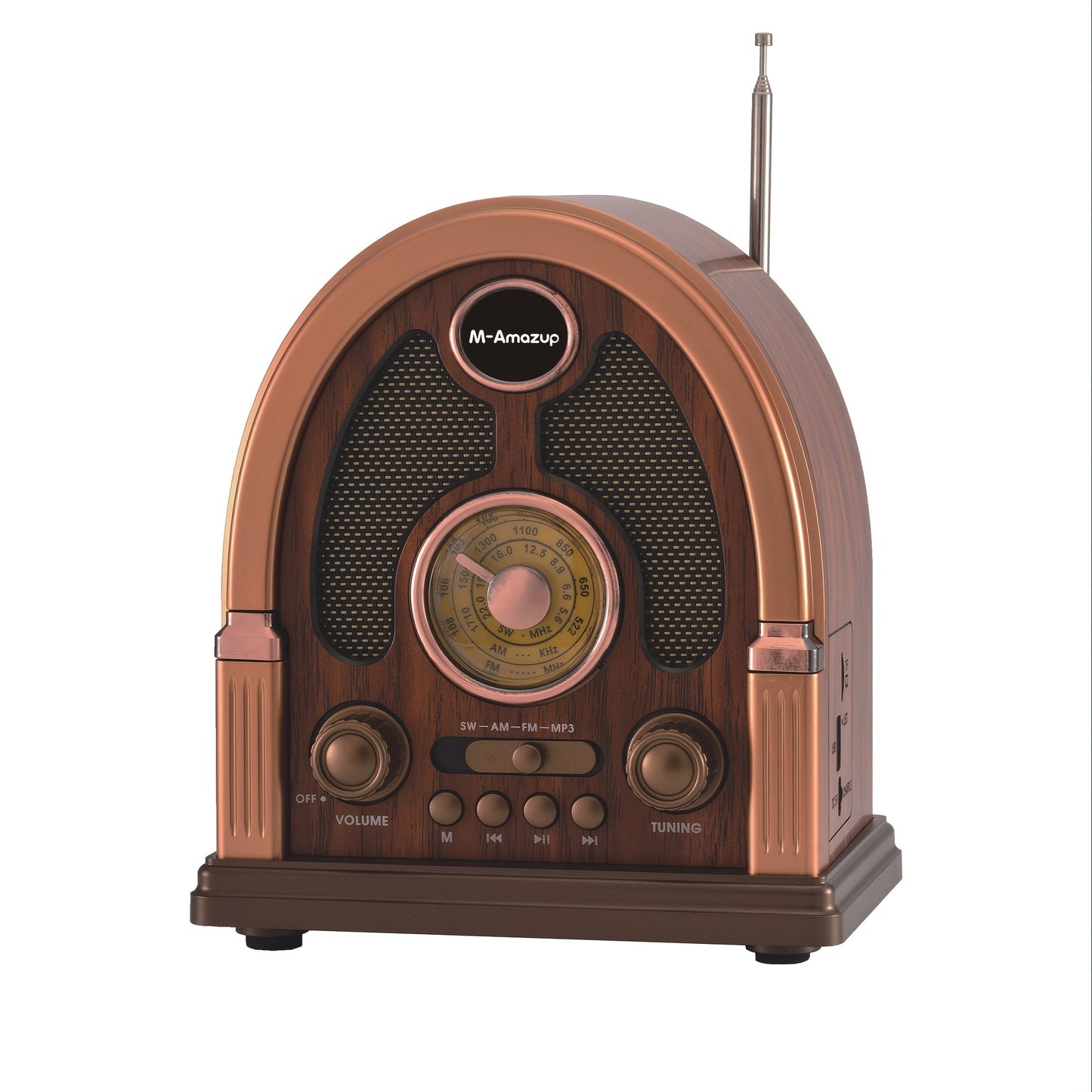 Portable AM FM SW Radio Bluetooth Speaker, Multi-Function Wireless Speaker with TF Card Player, Stereo Sound