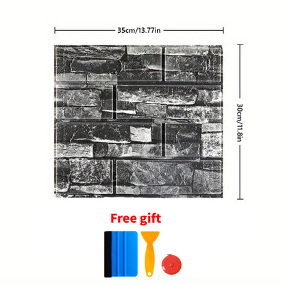 3D Peel and Stick Wood Grain Wallpaper Panels 50/100pcs – Self-Adhesive PVC Foam Wall Tiles