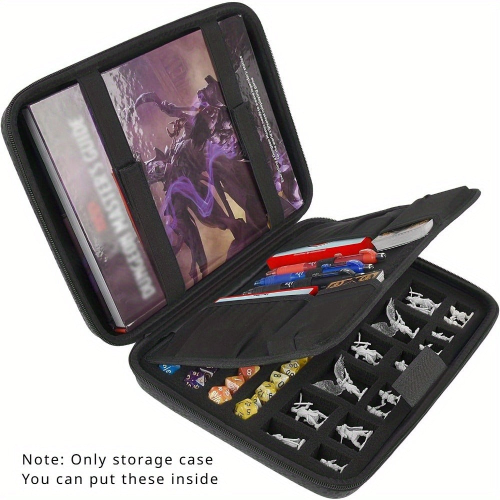 DnD Dice Tray & Storage Box for D&D RPG MTG Tabletop Games – Polyhedral Dice Rolling Tray Organizer Case for Dungeons & Dragons, Pathfinder