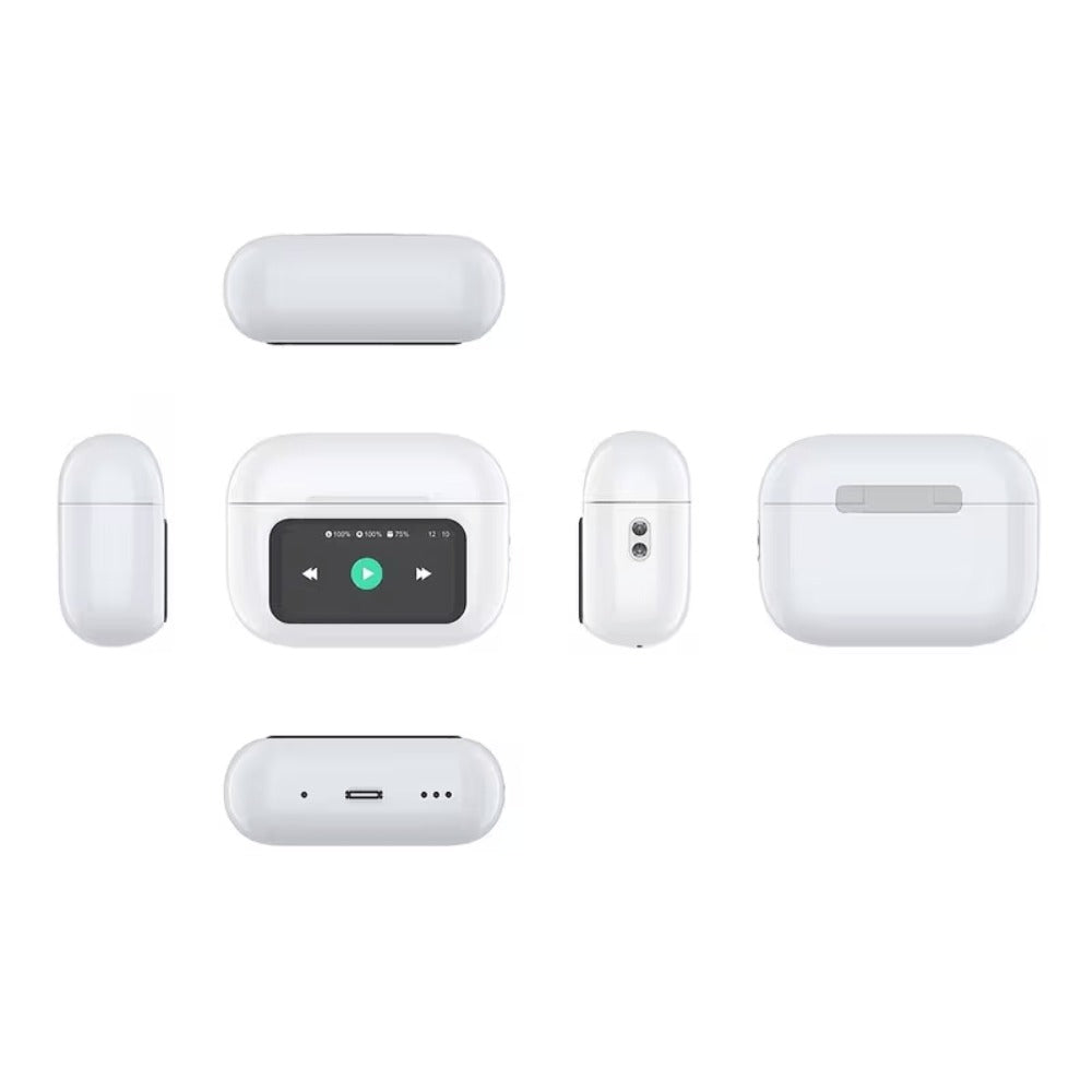 Wireless Earbuds 3-in-1 Standard, Translation or Screen Models with White Charging Case Options
