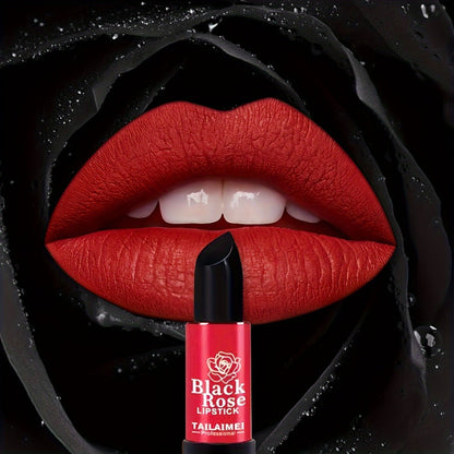 Non-Stick Moisturizing Red Lipstick – Velvety Matte Finish Long Lasting No Transfer Lip Color, Smooth Precise Application Natural Red Tone