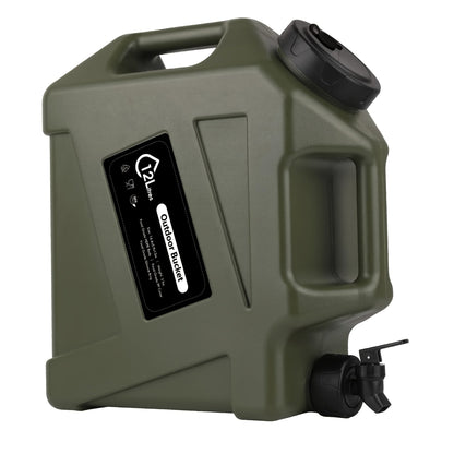 Water Storage Container with Spigot 2 Handles BPA Free PVC Collapsible Water Jug for Camping Outdoor RV Hiking Emergency Survival Portable